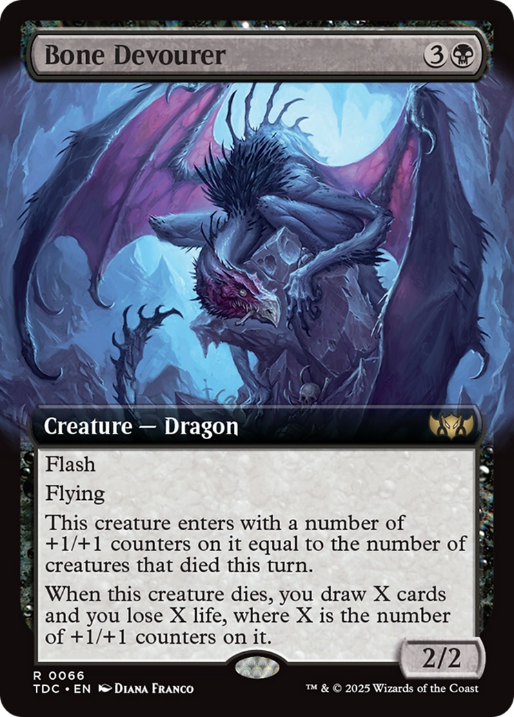 Bone Devourer (Extended Art) [Tarkir: Dragonstorm Commander] | Exor Games Bridgewater