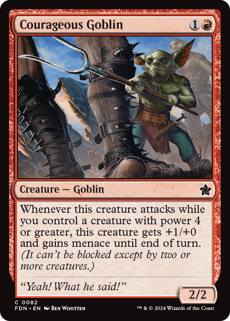 Courageous Goblin [Foundations] | Exor Games Bridgewater