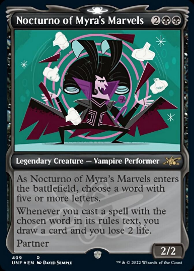 Nocturno of Myra's Marvels (Showcase) (Galaxy Foil) [Unfinity] | Exor Games Bridgewater