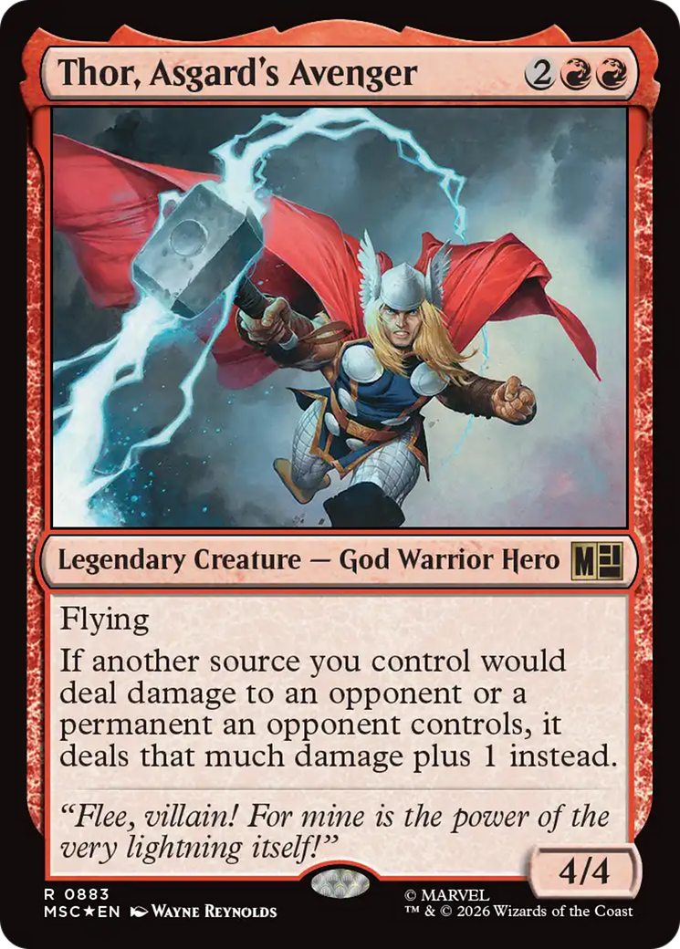 Thor, Asgard's Avenger (Surge Foil) [Marvel Super Heroes Commander] | Exor Games Bridgewater