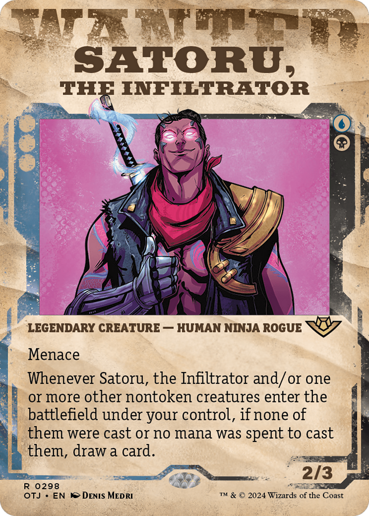 Satoru, the Infiltrator (Showcase) [Outlaws of Thunder Junction] | Exor Games Bridgewater