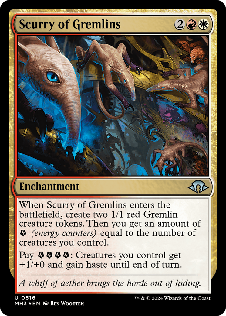 Scurry of Gremlins (Ripple Foil) [Modern Horizons 3] | Exor Games Bridgewater