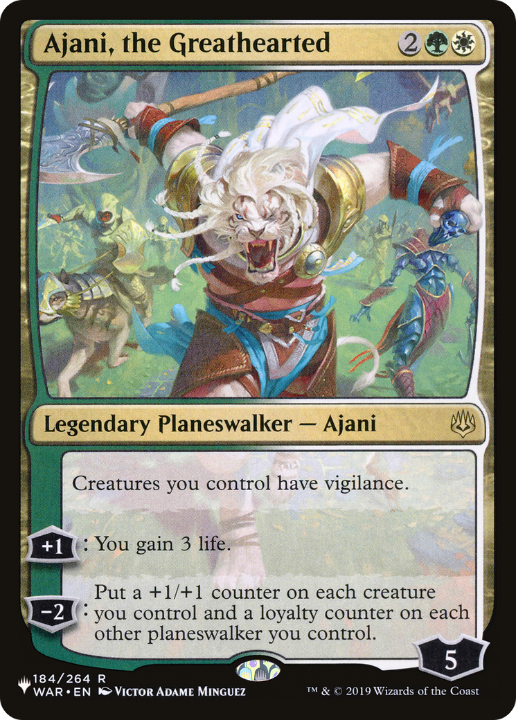 Ajani, the Greathearted [The List Reprints] | Exor Games Bridgewater