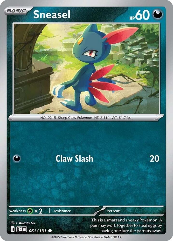 Sneasel (061/131) [Scarlet & Violet: Prismatic Evolutions] | Exor Games Bridgewater