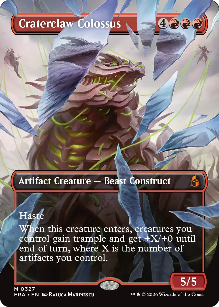 Craterclaw Colossus (Borderless) (0327) [Reality Fracture] | Exor Games Bridgewater