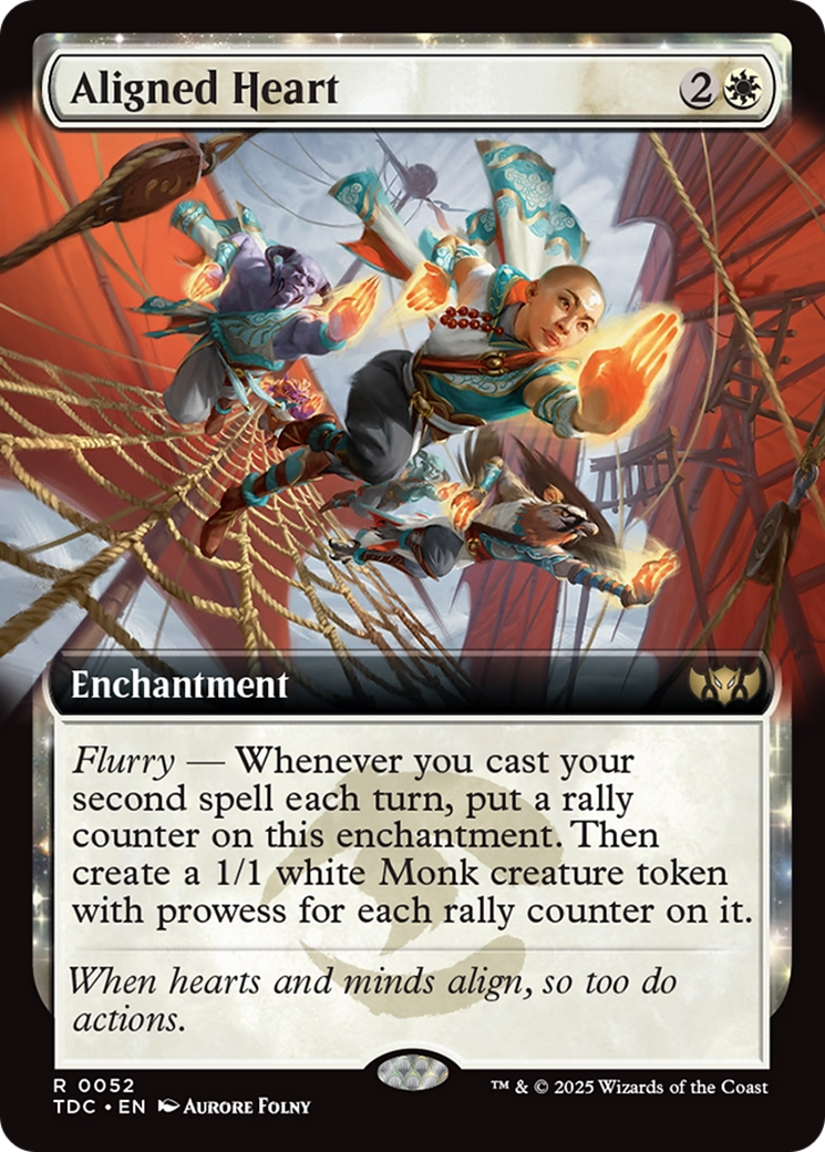 Aligned Heart (Extended Art) [Tarkir: Dragonstorm Commander] | Exor Games Bridgewater