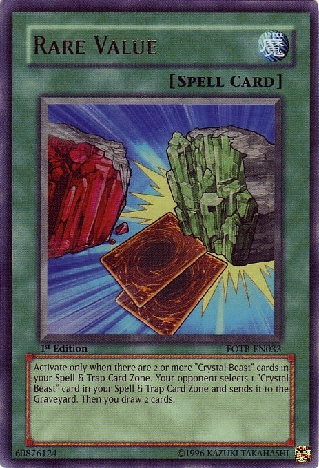 Rare Value [FOTB-EN033] Ultra Rare | Exor Games Bridgewater