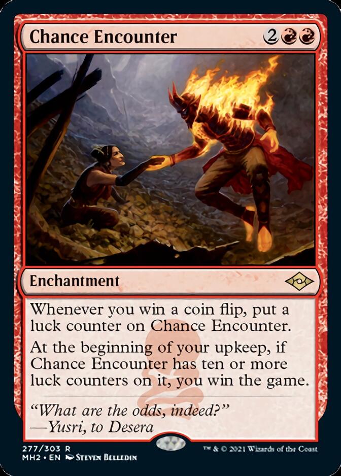 Chance Encounter (Foil Etched) [Modern Horizons] | Exor Games Bridgewater