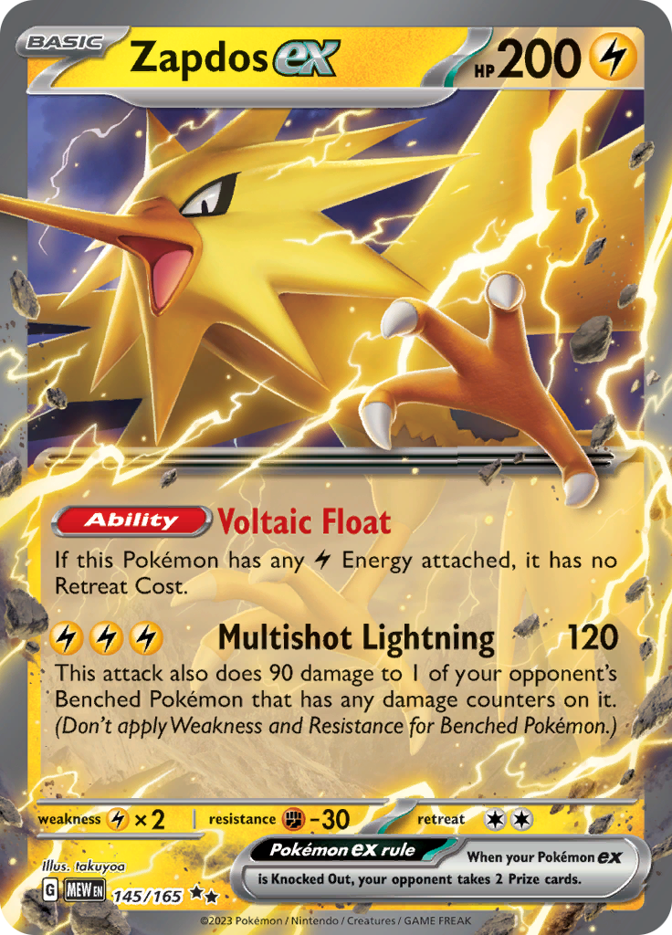 Zapdos ex (145/165) [Scarlet & Violet 151] | Exor Games Bridgewater