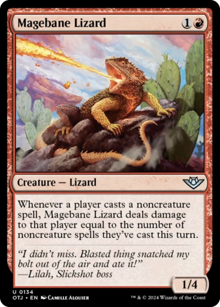 Magebane Lizard [Outlaws of Thunder Junction] | Exor Games Bridgewater