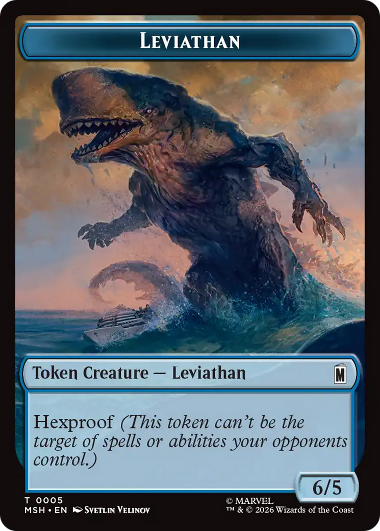 Leviathan // Food Double-Sided Token [Marvel Super Heroes Tokens] | Exor Games Bridgewater