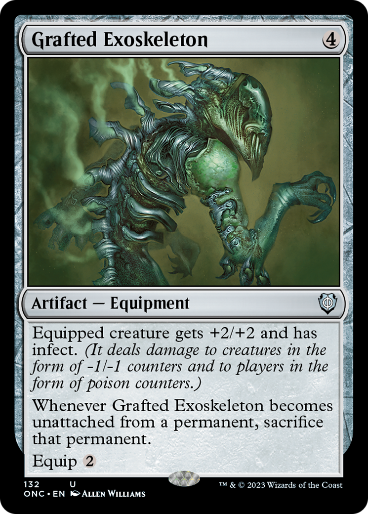 Grafted Exoskeleton [Phyrexia: All Will Be One Commander] | Exor Games Bridgewater