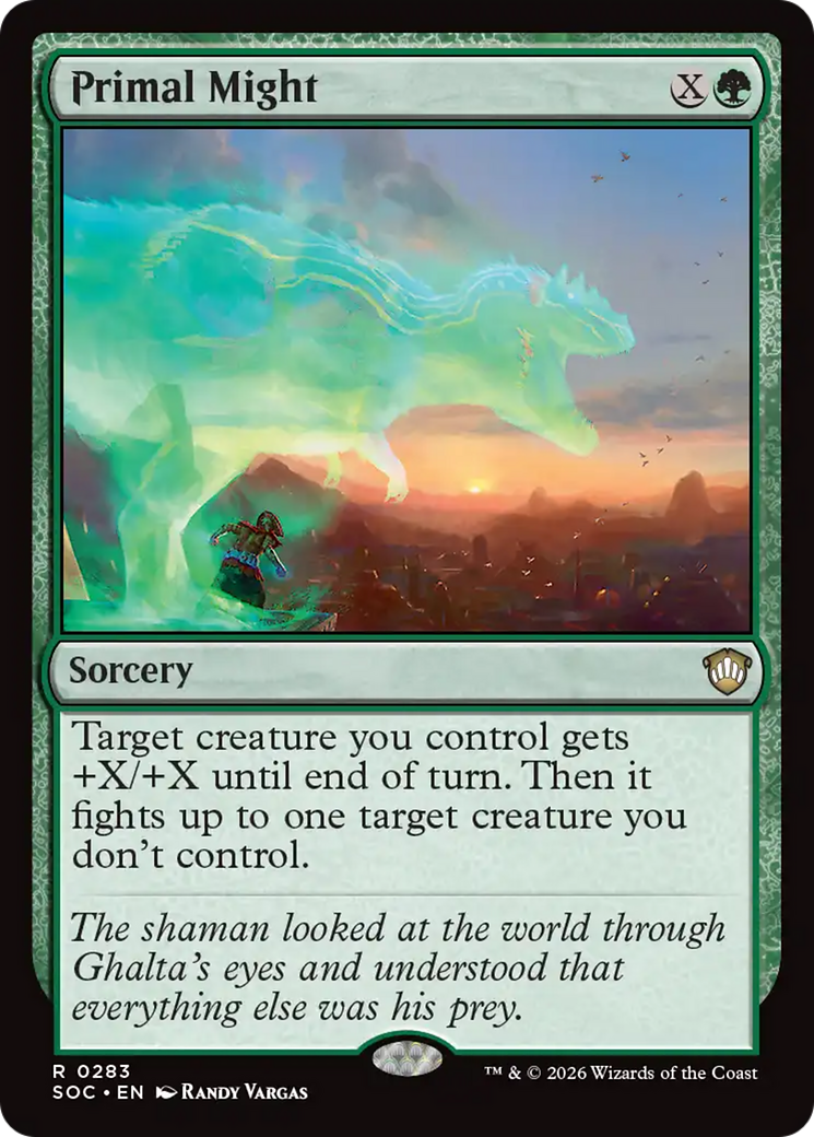 Primal Might [Secrets of Strixhaven Commander] | Exor Games Bridgewater