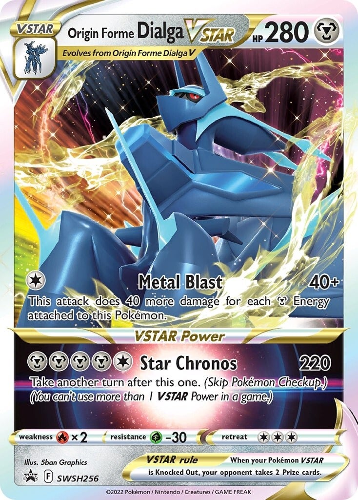 Origin Forme Dialga VSTAR (SWSH256) (Jumbo Card) [Sword & Shield: Black Star Promos] | Exor Games Bridgewater