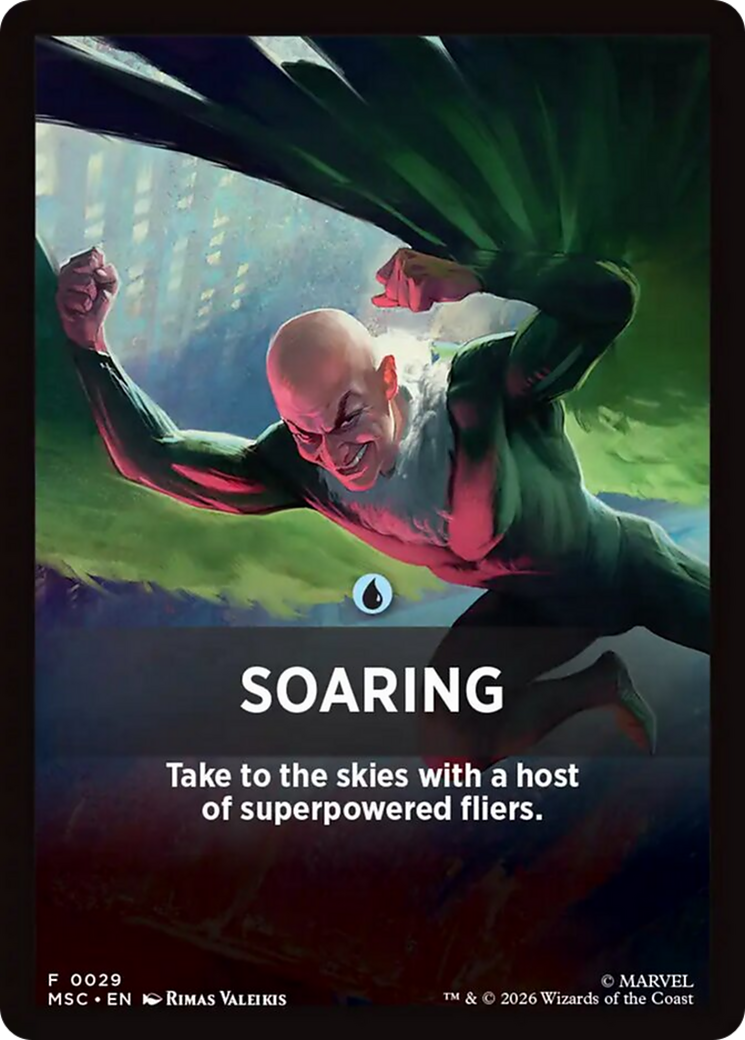 Soaring Theme Card [Marvel Super Heroes Commander] | Exor Games Bridgewater