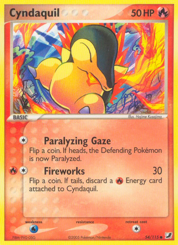 Cyndaquil (54/115) [EX: Unseen Forces] | Exor Games Bridgewater