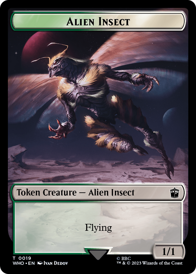 Alien Insect Token [Doctor Who Tokens] | Exor Games Bridgewater