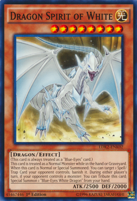 Dragon Spirit of White [LDK2-ENK02] Common | Exor Games Bridgewater