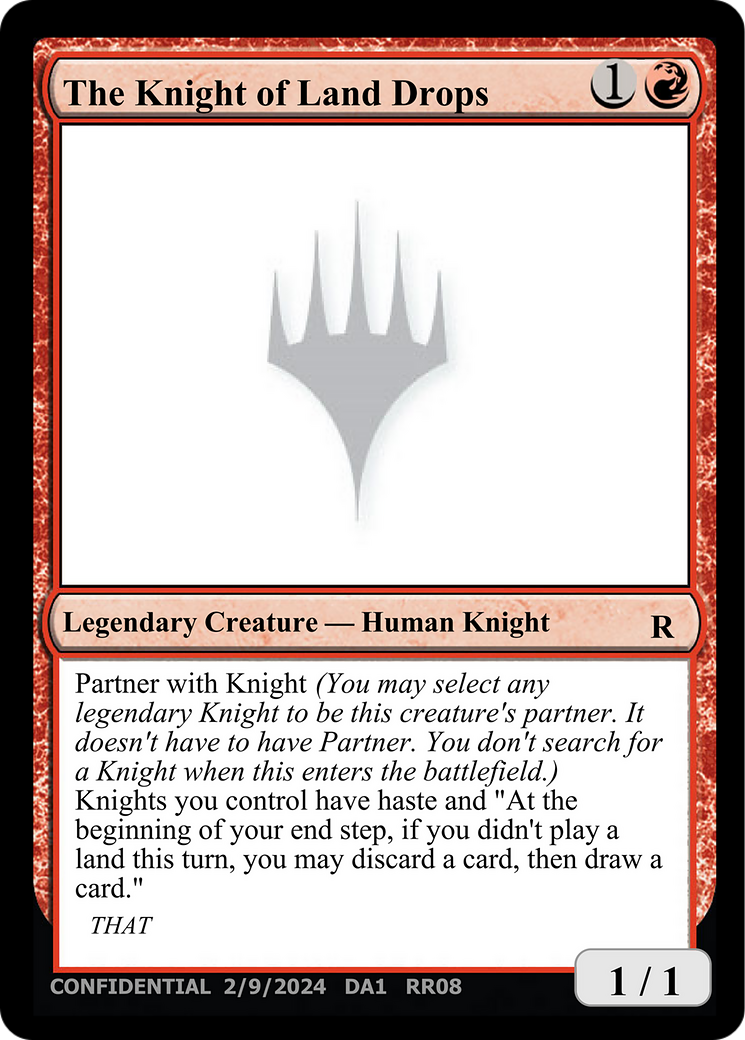 The Knight of Land Drops [Unknown Event] | Exor Games Bridgewater