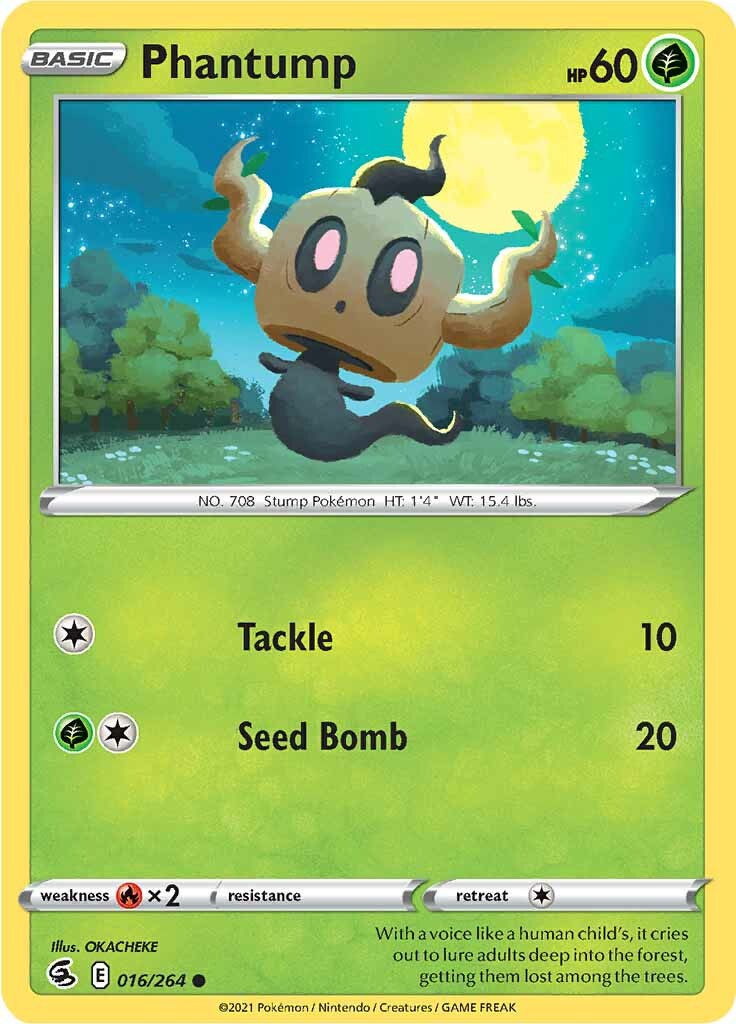 Phantump (016/264) [Sword & Shield: Fusion Strike] | Exor Games Bridgewater