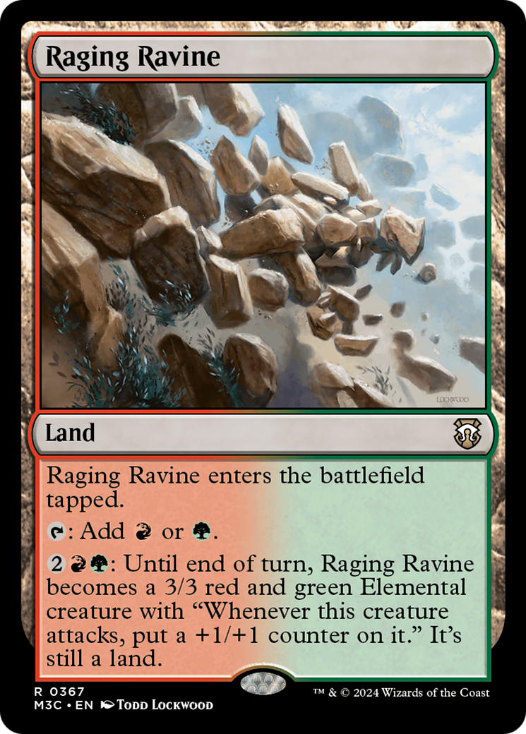 Raging Ravine (Ripple Foil) [Modern Horizons 3 Commander] | Exor Games Bridgewater