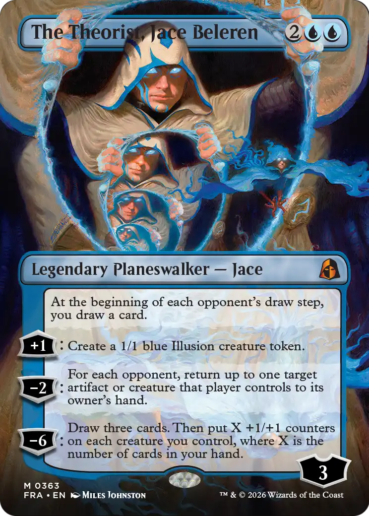 The Theorist, Jace Beleren (Borderless) (0363) [Reality Fracture] | Exor Games Bridgewater