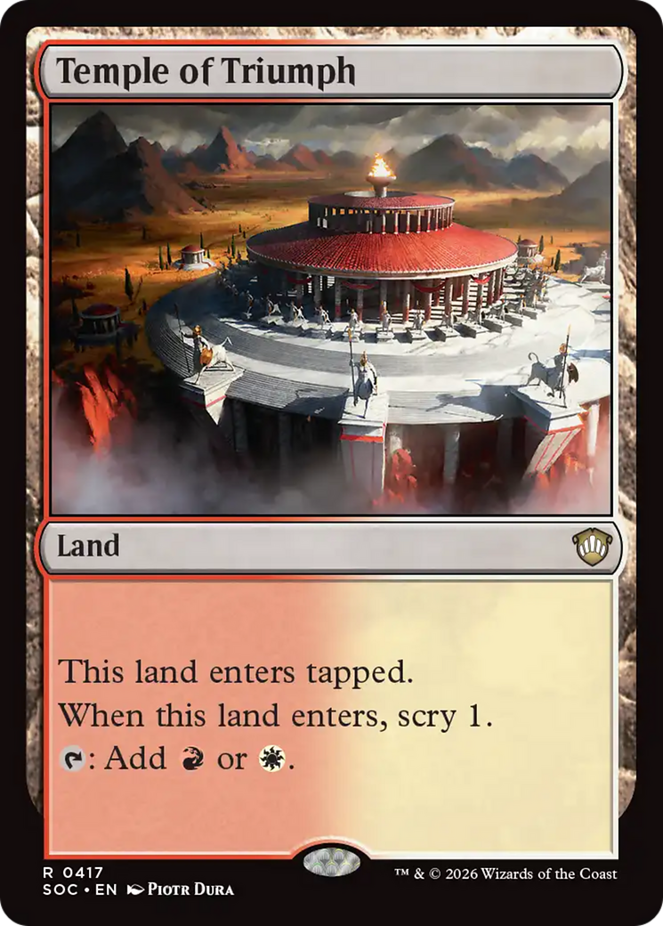 Temple of Triumph [Secrets of Strixhaven Commander] | Exor Games Bridgewater