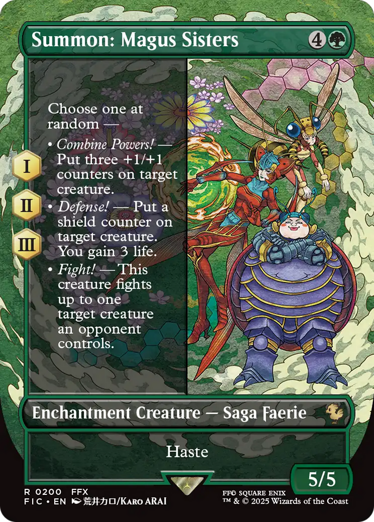 Summon: Magus Sisters (Borderless) [FINAL FANTASY Commander] | Exor Games Bridgewater