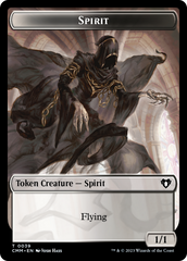 Spirit (0039) // Knight Double-Sided Token [Commander Masters Tokens] | Exor Games Bridgewater