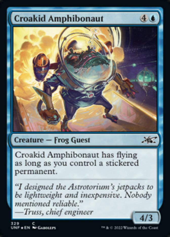 Croakid Amphibonaut (Galaxy Foil) [Unfinity] | Exor Games Bridgewater