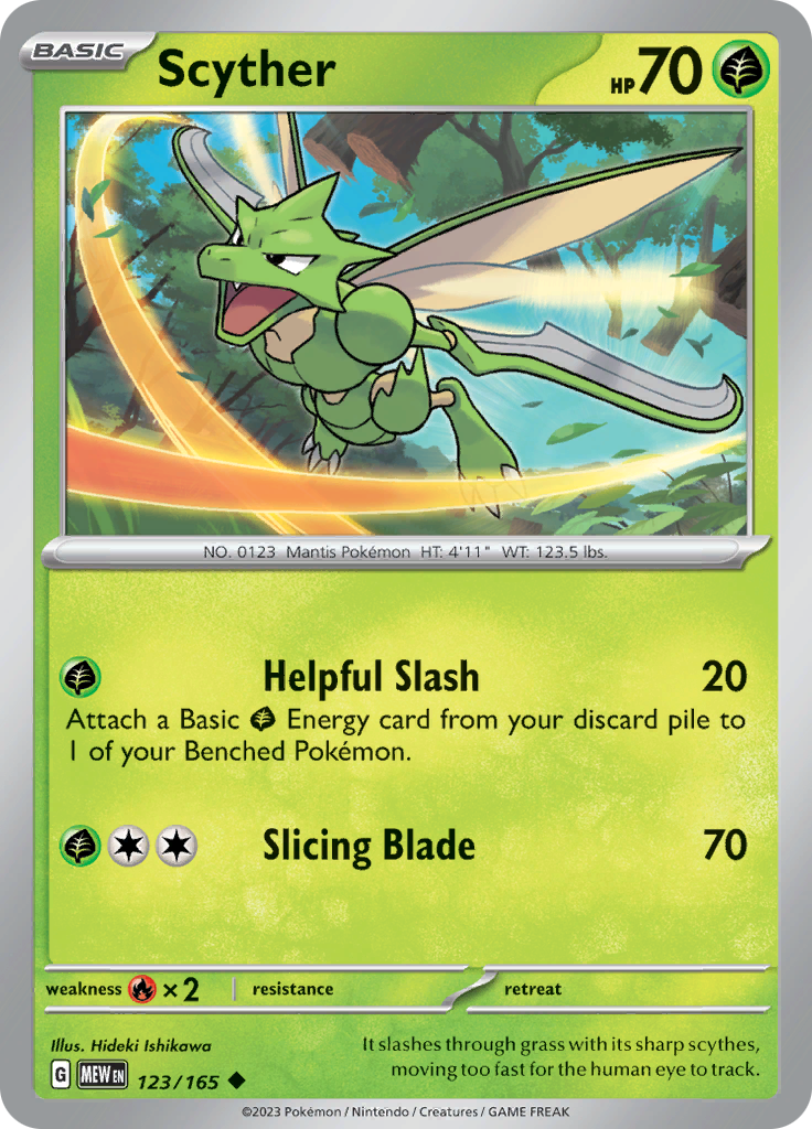 Scyther (123/165) [Scarlet & Violet: 151] | Exor Games Bridgewater