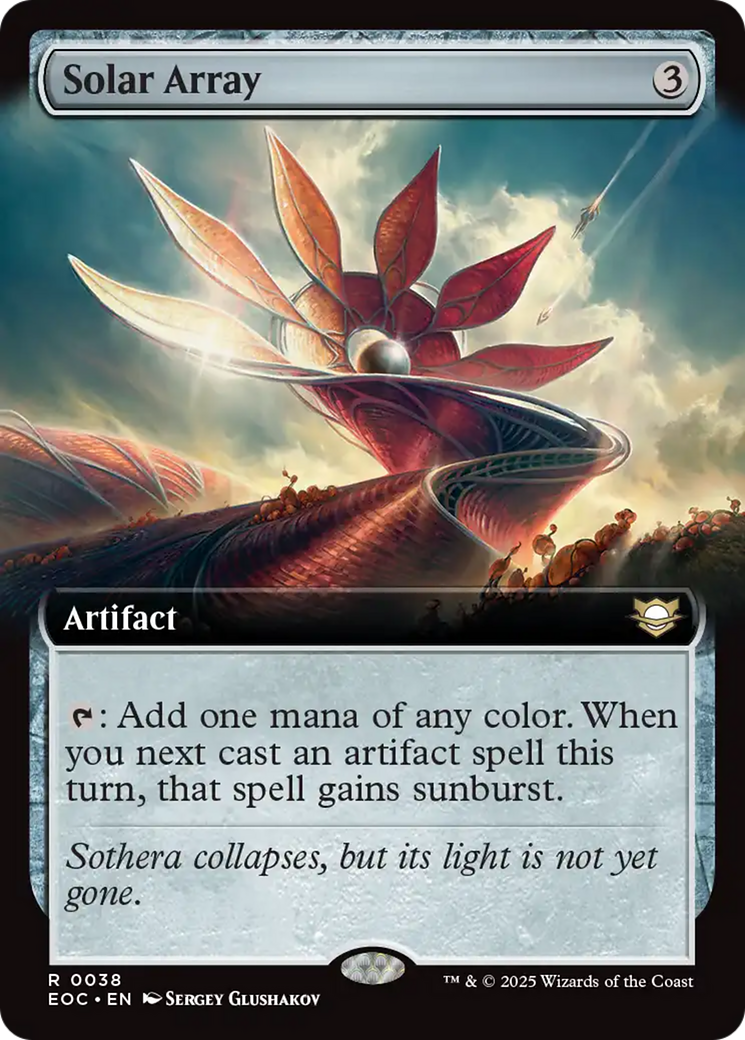 Solar Array (Extended Art) [Edge of Eternities Commander] | Exor Games Bridgewater