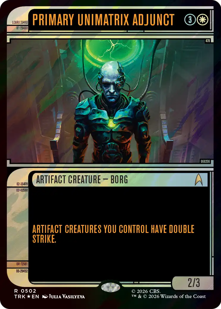 Primary Unimatrix Adjunct (Showcase) (Surge Foil) [Star Trek] | Exor Games Bridgewater