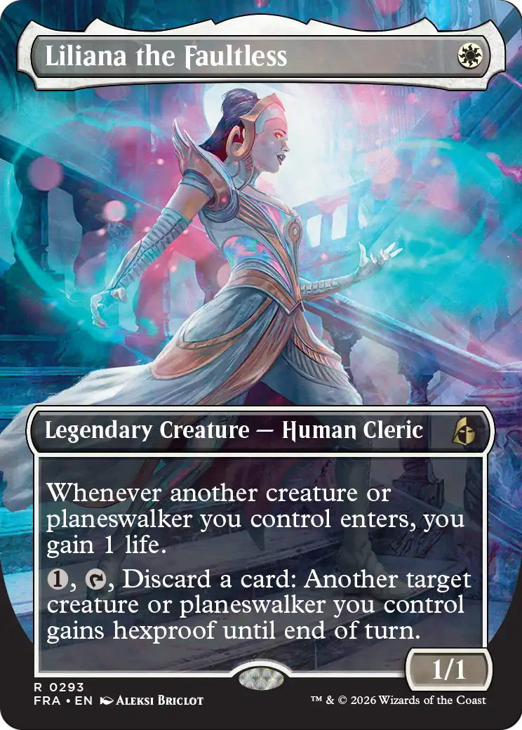 Liliana the Faultless (Borderless) [Reality Fracture] | Exor Games Bridgewater