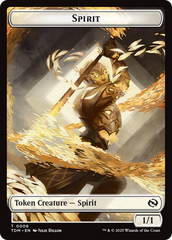 Spirit (0006) // Spirit (0007) Double-Sided Token [Tarkir: Dragonstorm Tokens] | Exor Games Bridgewater