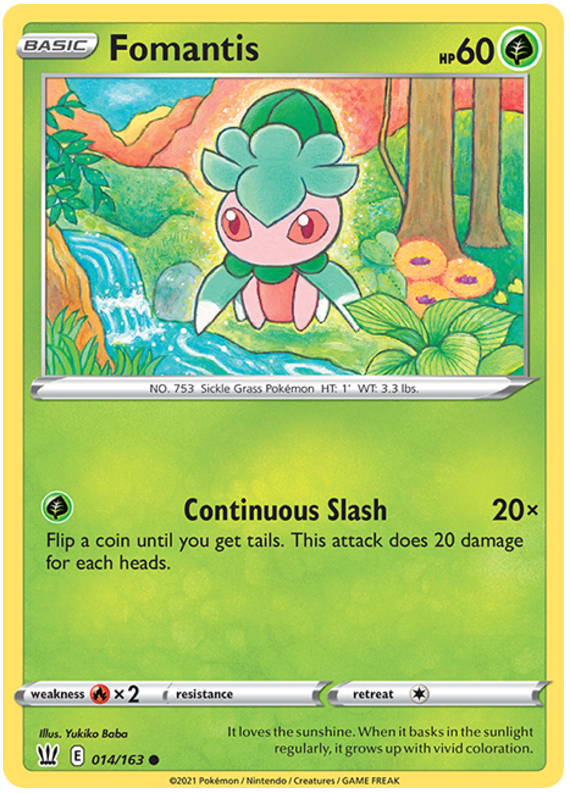 Fomantis (014/163) [Sword & Shield: Battle Styles] | Exor Games Bridgewater