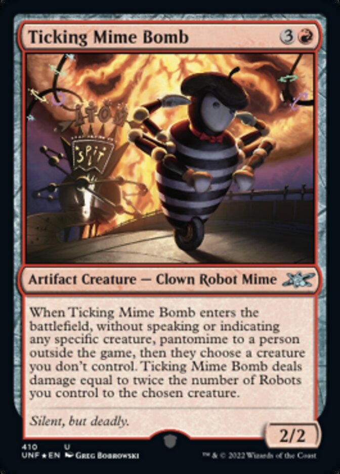 Ticking Mime Bomb (Galaxy Foil) [Unfinity] | Exor Games Bridgewater