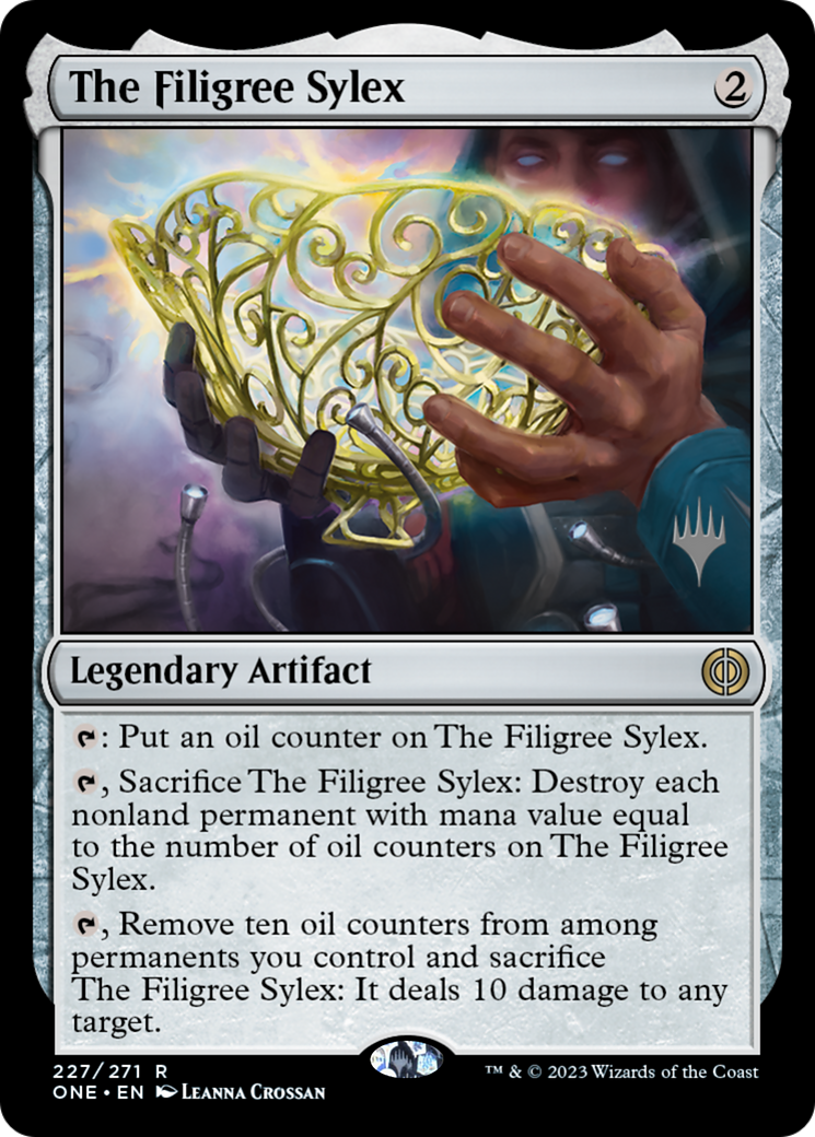 The Filigree Sylex (Promo Pack) [Phyrexia: All Will Be One Promos] | Exor Games Bridgewater