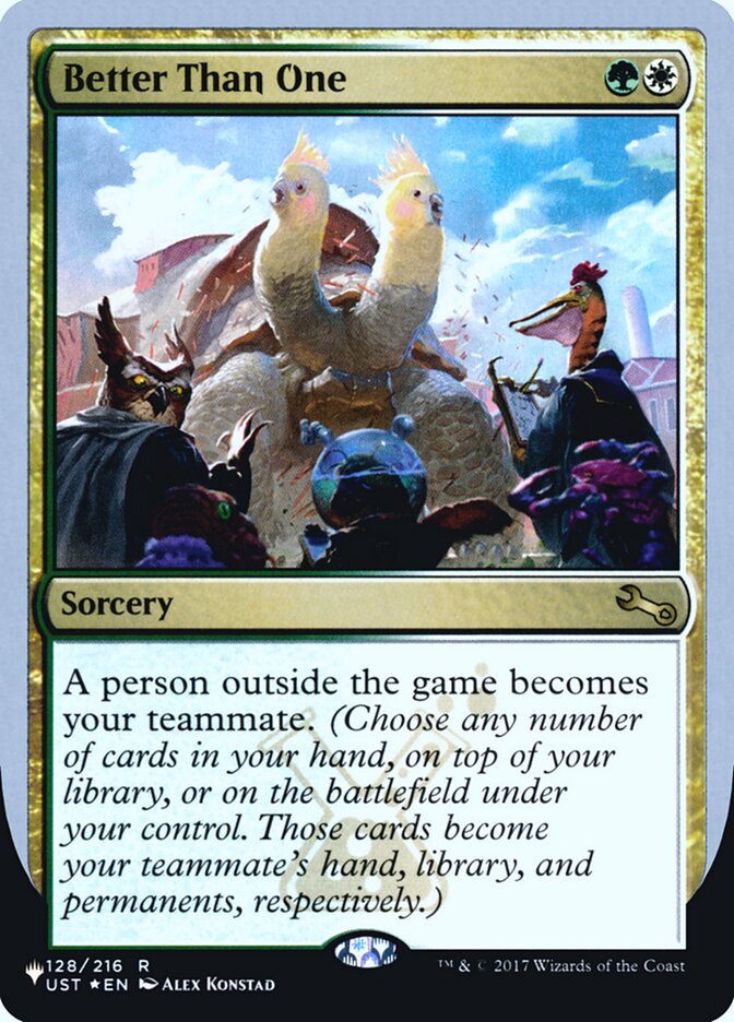 Better Than One (Unfinity Foil Edition) [The List] | Exor Games Bridgewater