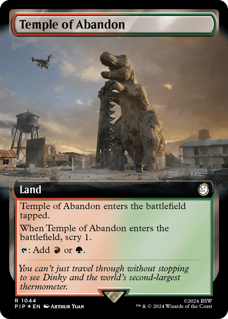 Temple of Abandon (Extended Art) (Surge Foil) [Fallout] | Exor Games Bridgewater