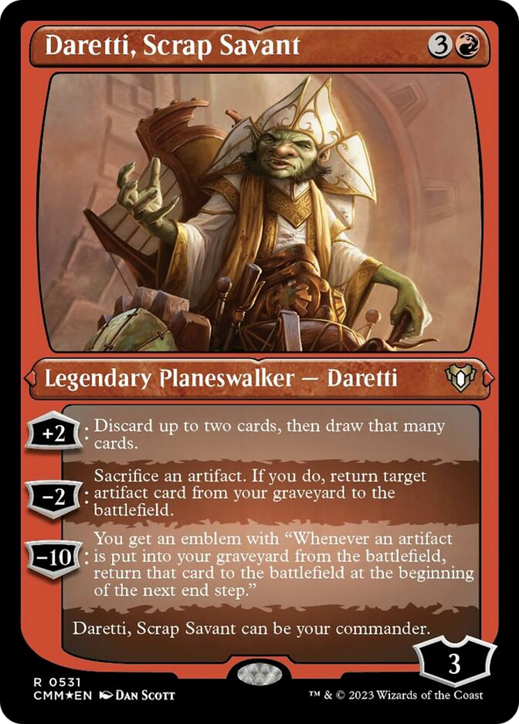 Daretti, Scrap Savant (Foil Etched) [Commander Masters] | Exor Games Bridgewater