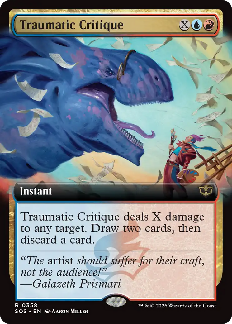 Traumatic Critique (Extended Art) [Secrets of Strixhaven] | Exor Games Bridgewater