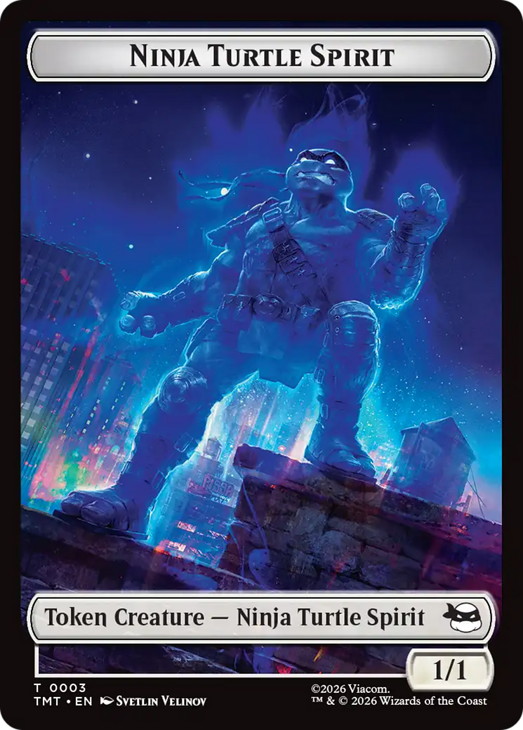 Mutant // Ninja Turtle Spirit Double-Sided Token [Teenage Mutant Ninja Turtles Tokens] | Exor Games Bridgewater