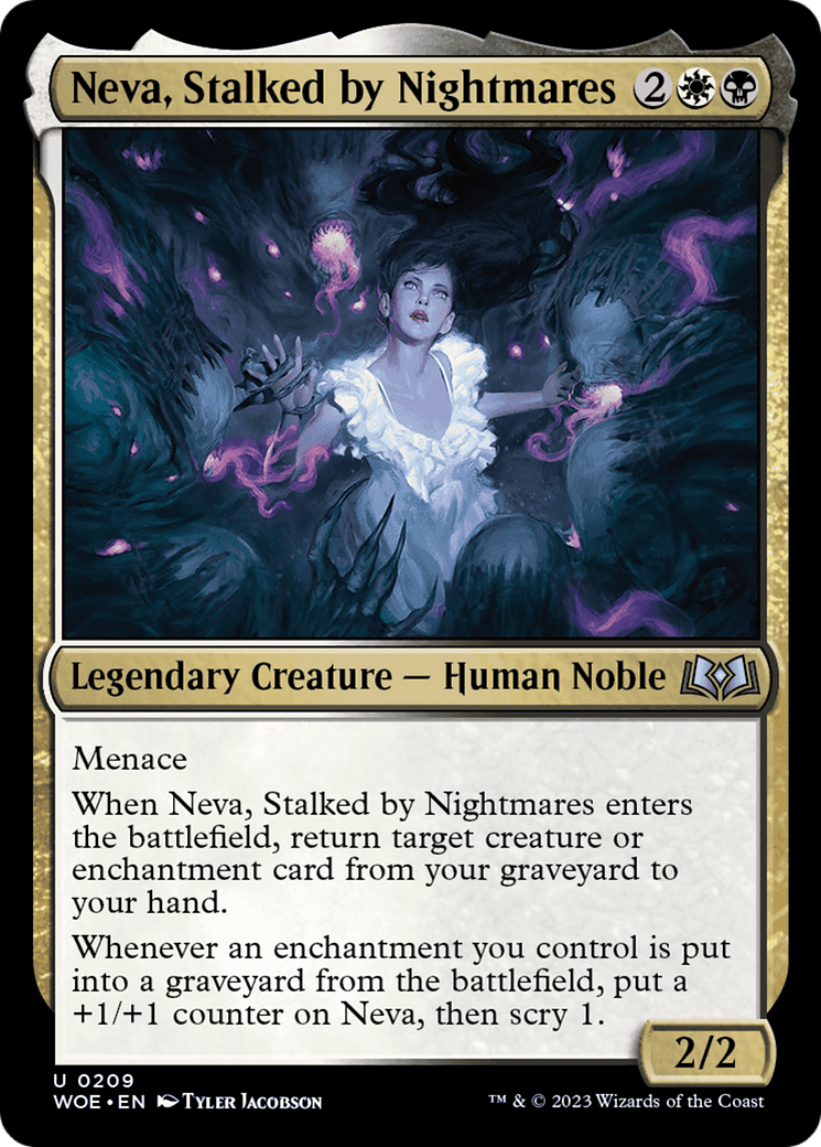 Neva, Stalked by Nightmares [Wilds of Eldraine] | Exor Games Bridgewater