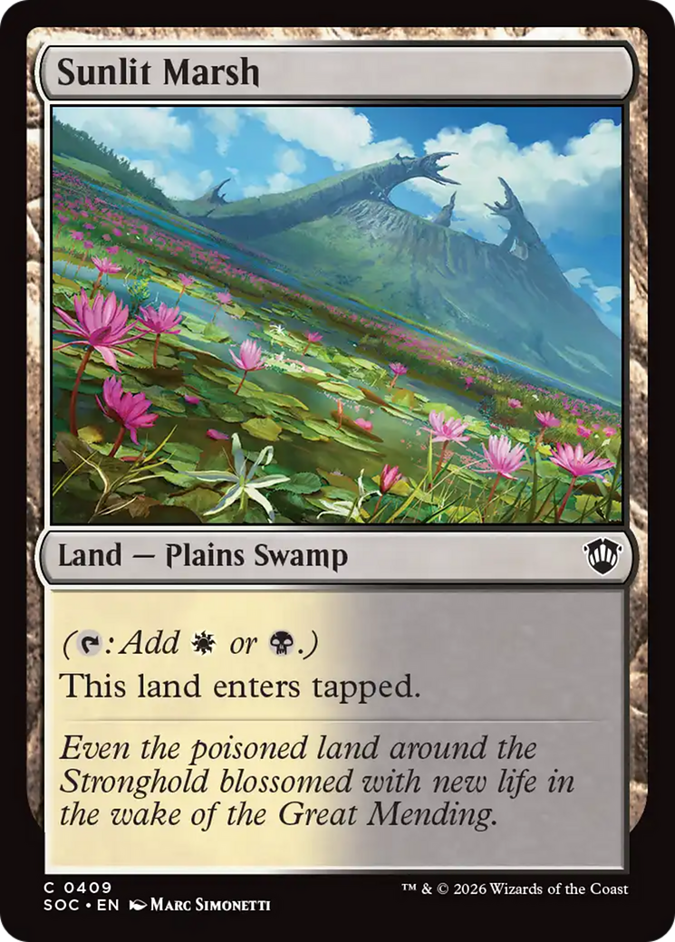 Sunlit Marsh [Secrets of Strixhaven Commander] | Exor Games Bridgewater