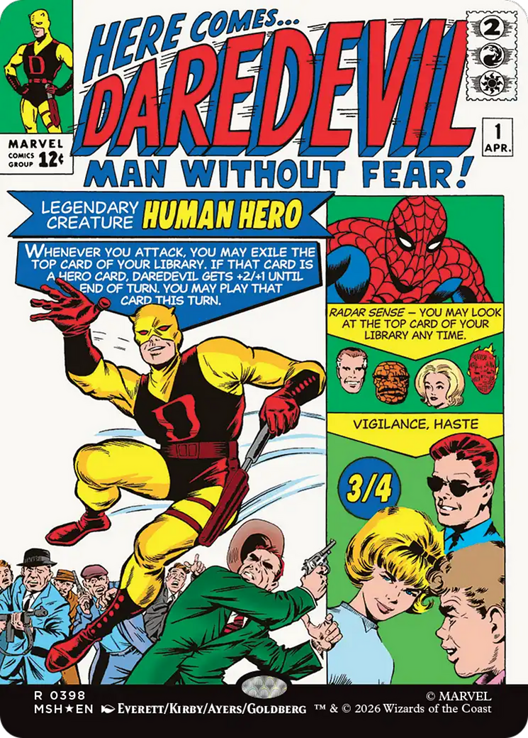 Daredevil, Man Without Fear (Borderless) (0398) [Marvel Super Heroes] | Exor Games Bridgewater