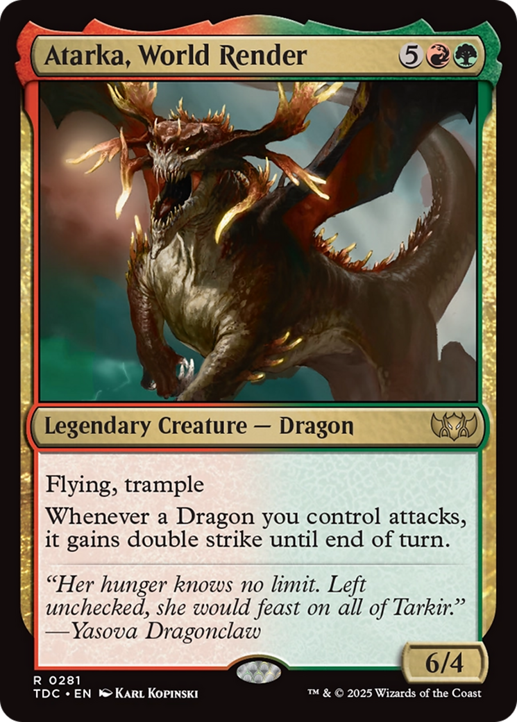 Atarka, World Render [Tarkir: Dragonstorm Commander] | Exor Games Bridgewater