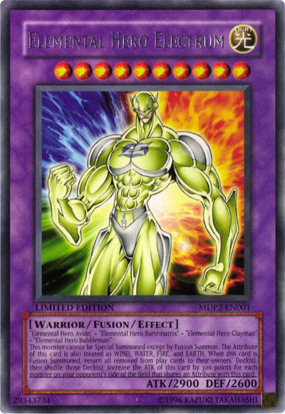 Elemental Hero Electrum [MDP2-EN001] Rare | Exor Games Bridgewater