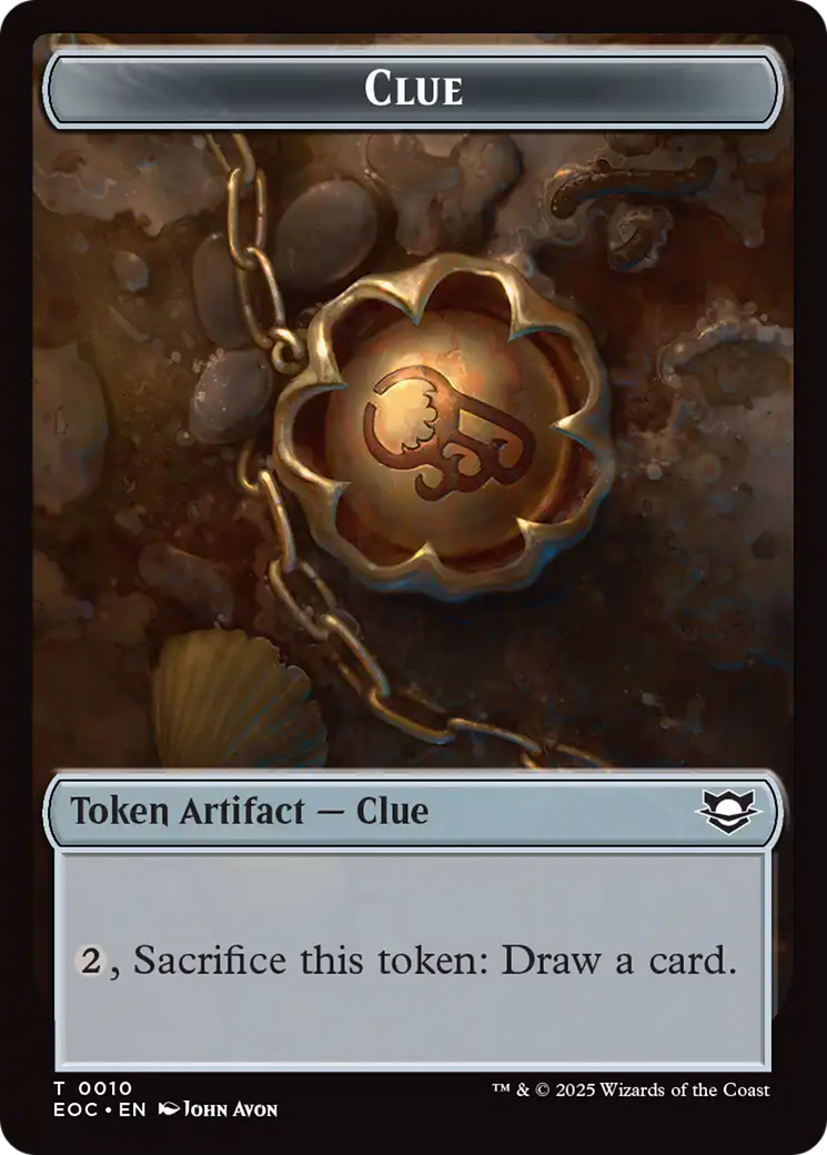 Copy // Clue Double-Sided Token [Edge of Eternities Commander Tokens] | Exor Games Bridgewater