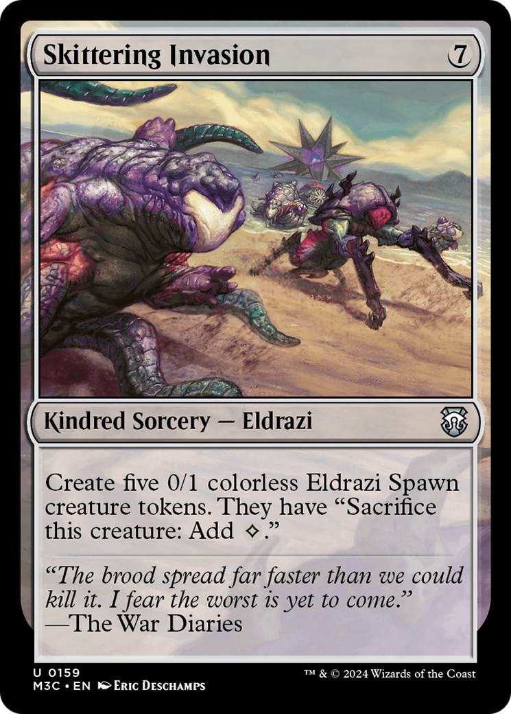 Skittering Invasion (Ripple Foil) [Modern Horizons 3 Commander] | Exor Games Bridgewater